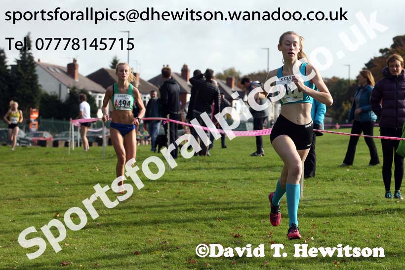 Womens under-17s Northern Cross Country Relays, Graves Park, Sheffield. Photo: David T. Hewitson/Sports for All Pics